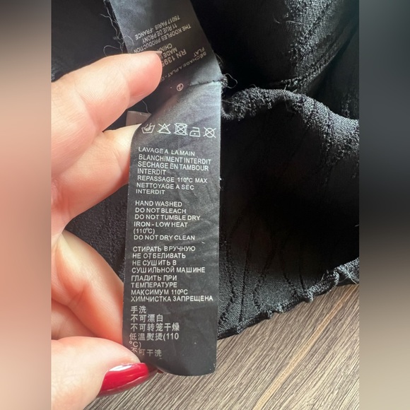 The Kooples lace collar compression knit romantic cold shoulder mini dress - Picture 5 of 16